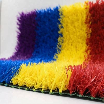 Đỏ Vàng Xanh Xanh Xanh Xanh Nhân tạo Trẻ Em Cỏ Cỏ Vàng Cầu Đường băng mật độ 22050 khâu/m2