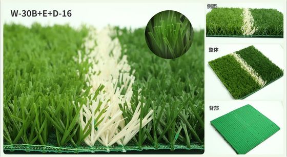Địa trường bóng đá màu xanh lá cây PE Địa trường bóng đá cỏ nhân tạo cho sàn sân bóng đá