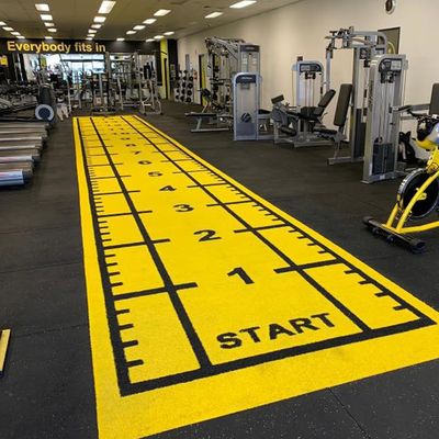 Dorelom Fitness Cỏ thảm sàn màu đen xanh cầu vồng tổng hợp cỏ giả phòng tập thể dục Cỏ nhân tạo cho thể dục