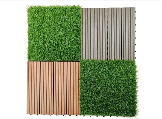 Thương mại nhân tạo cỏ cỏ gạch kết nối thiết kế 3/8 inch Gauge DIY thú cưng thảm cỏ