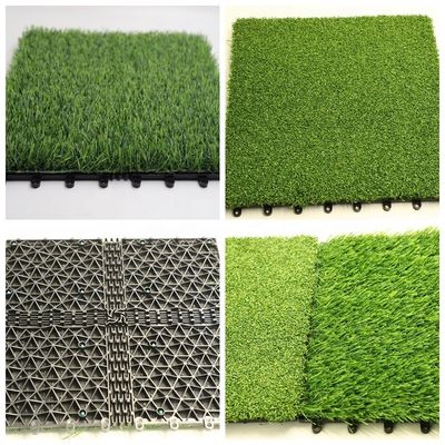 25-60mm Độ cao của đống gạch cỏ nhân tạo với đệm hỗ trợ PVC