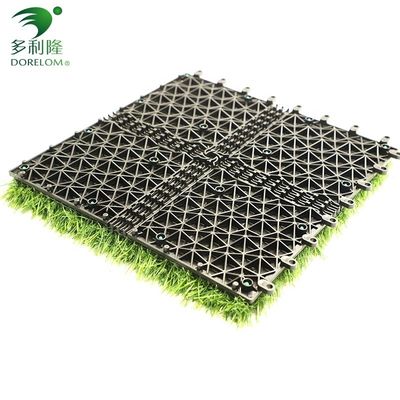 Gạch cỏ nhân tạo hỗ trợ bằng PP NET PU hai lần cho cảnh quan thân thiện với môi trường và bền vững