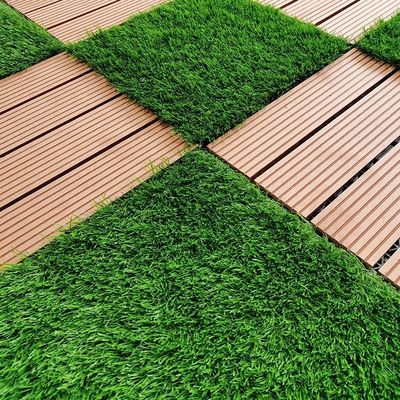 Gạch cỏ nhân tạo hỗ trợ bằng gạch gạch nhân tạo với sợi lăn PE