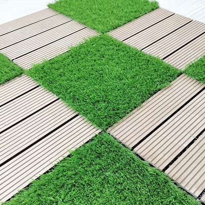 Gạch cỏ nhân tạo hỗ trợ bằng gạch gạch nhân tạo với sợi lăn PE