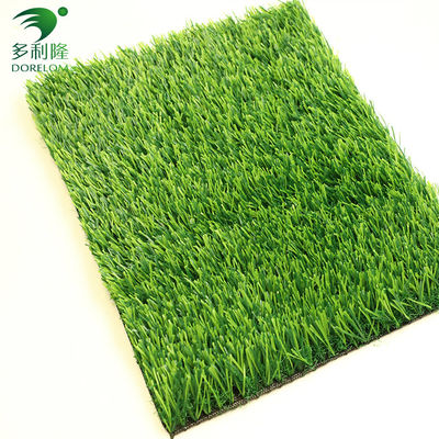 Cỏ nhân tạo màu xanh lá cây không chứa 25mm cho thể thao trong khu vực thương mại và dân cư