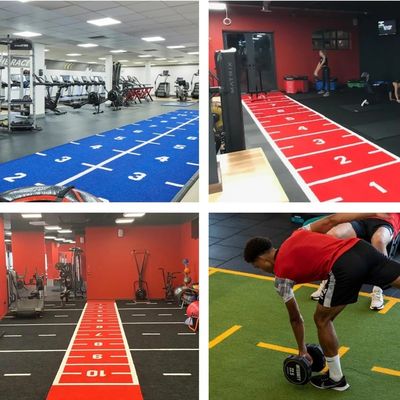 Sàn thảm sân cỏ phù hợp với độ dày đặc cao với lớp phủ SPU và CE / ROHS