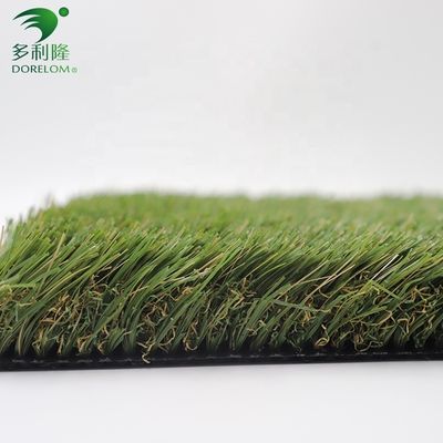 Bảo vệ tia cực tím mật độ cao Cỏ nhân tạo thảm màu xanh lá cây dân cư với 6mm