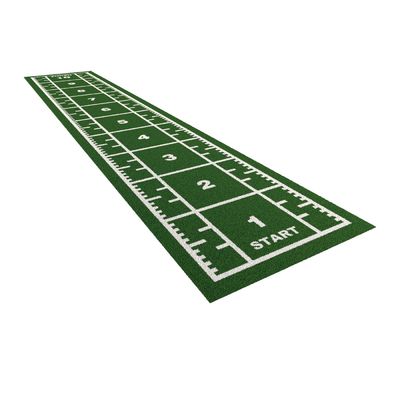 Mật độ cao 63000 khâu / m2 Gym sàn cỏ với kéo xe trượt và thiết kế đánh dấu mét