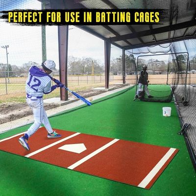 Thương mại 5ft * 8ft bền cỏ nhân tạo bóng chày Batting Mat cho thực hành ngoài trời
