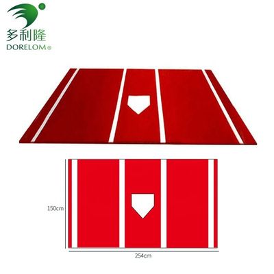PE Monofilament PP Curly Fiber Baseball Batting Pad Cushion thảm cỏ nhân tạo