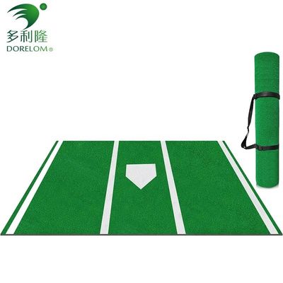 Baseball Batting Mat Không trượt Indoor / Outdoor Portable Softball Hitting Mat với Home Plate