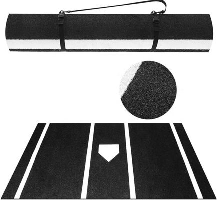 Baseball Batting Mat Không trượt Indoor / Outdoor Portable Softball Hitting Mat với Home Plate