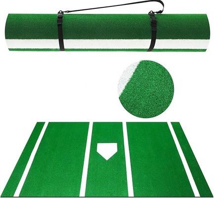 Baseball Batting Mat Không trượt Indoor / Outdoor Portable Softball Hitting Mat với Home Plate