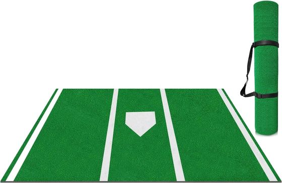 Green/Blue/Red Baseball Hitting Mat 12' x 6' Đồi cao 15mm Indoor Outdoor Training