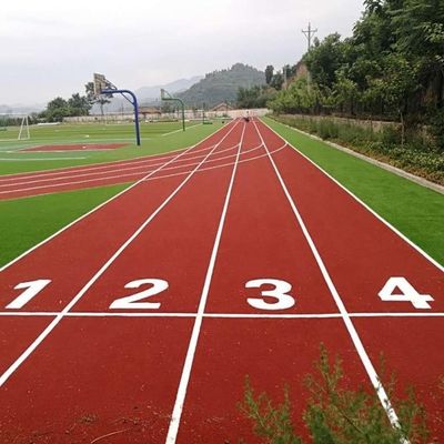 10mm-15mm chiều cao Cỏ nhân tạo màu đỏ cho Badminton chạy đường và theo dõi thể thao Badminton