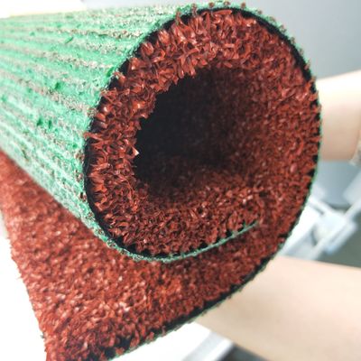 10mm-15mm chiều cao Cỏ nhân tạo màu đỏ cho Badminton chạy đường và theo dõi thể thao Badminton