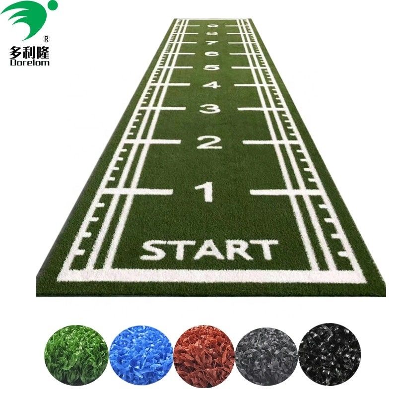 Sàn thể dục bằng cỏ nhân tạo sàn thể thao 15mm sàn với cỏ đánh dấu kéo xe trượt tuyết